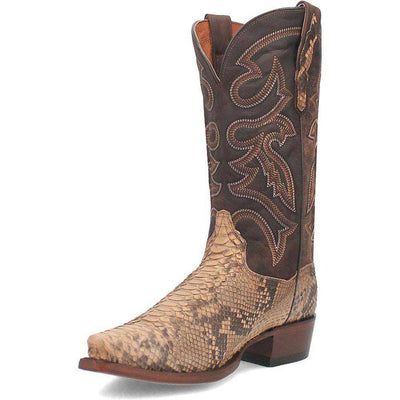 Dan Post Men's Snip Toe Western Exotic Python Skin Boots 8 DP3058_8_D  - from alligatorwarehouse.com