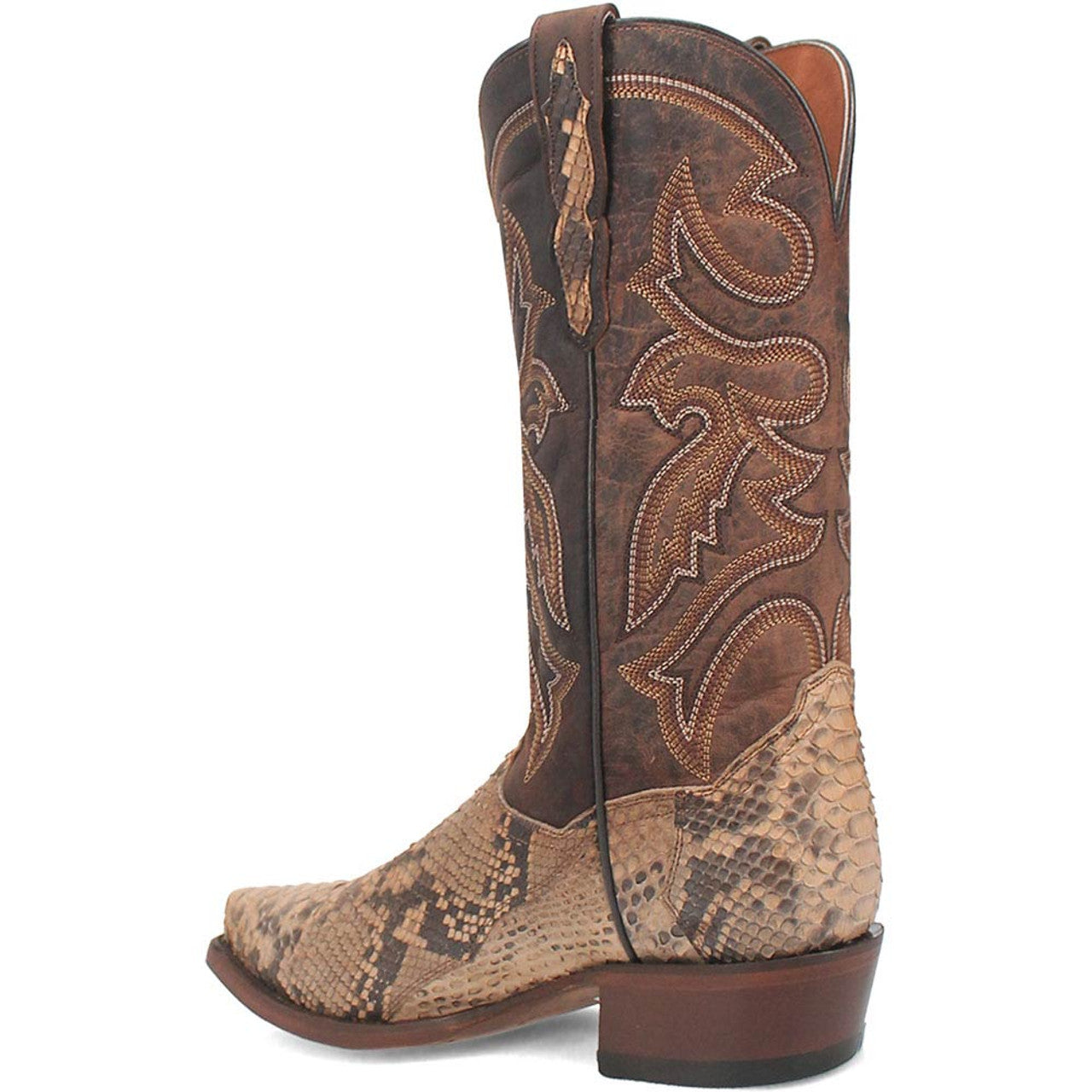Dan Post Men's Snip Toe Western Exotic Python Skin Boots 7 DP3058_8_D  - from alligatorwarehouse.com