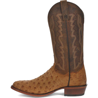 Dan Post Gehrig Men's Saddle Western Ostrich Boots 3 DP3077_8_D  - from alligatorwarehouse.com