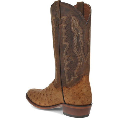 Dan Post Gehrig Men's Saddle Western Ostrich Boots 6 DP3077_8_D  - from alligatorwarehouse.com