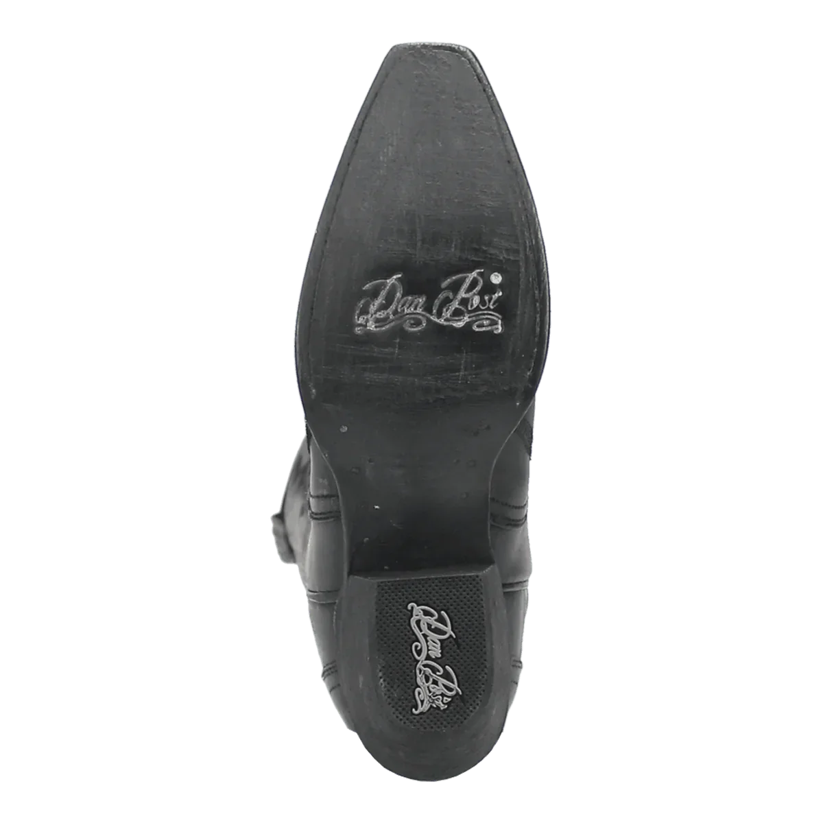 Dan Post Women's Hallie Snip Toe Leather Tall Boots - Black