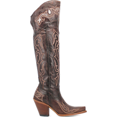 Dan Post Women's Kommotion Chocolate Leather Boots 1 DP4342_7_M  - from alligatorwarehouse.com