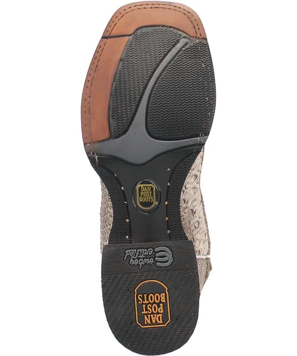Dan Post Men's Brutus Python Boot 4 DP5171_7_D  - from alligatorwarehouse.com