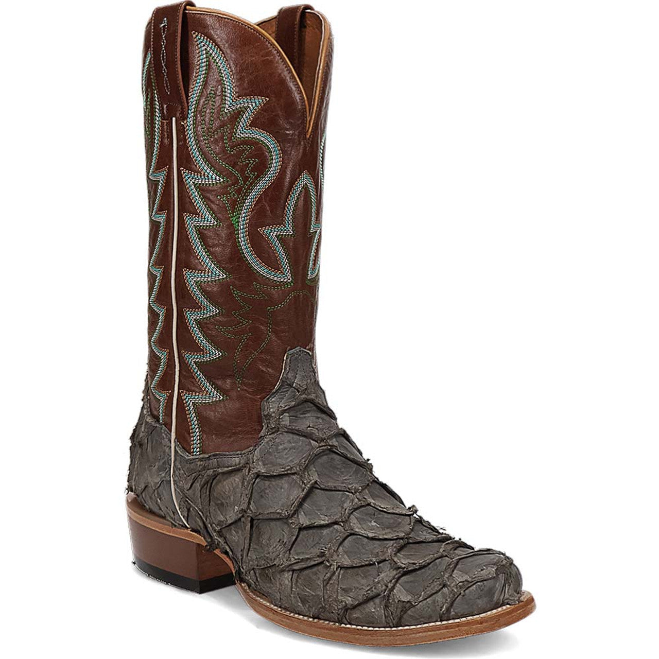 Dan Post Men's Riggs Pirarucu Skin Cutter Style Toe 13