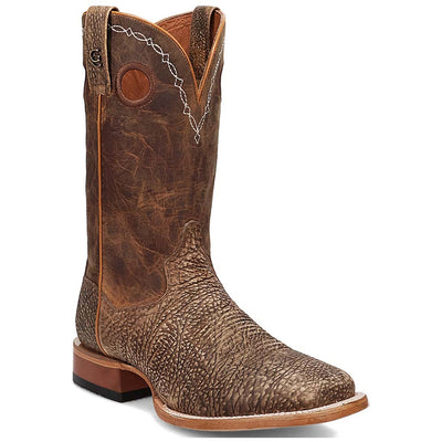 Dan Post Murray Men's Brown Bison Leather Square Toe Rugged Western Cowboy Boots 1 DP5036_8_D  - from alligatorwarehouse.com
