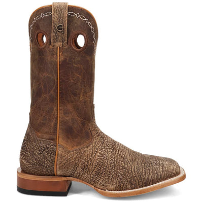 Dan Post Murray Men's Brown Bison Leather Square Toe Rugged Western Cowboy Boots 2 DP5036_8_D  - from alligatorwarehouse.com