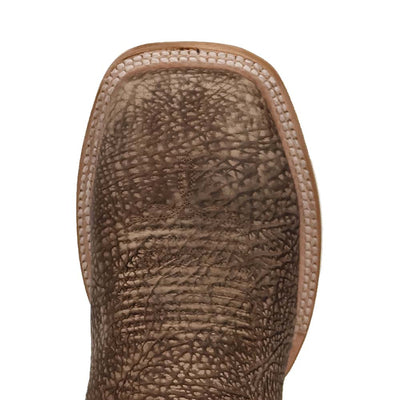 Dan Post Murray Men's Brown Bison Leather Square Toe Rugged Western Cowboy Boots 5 DP5036_8_D  - from alligatorwarehouse.com