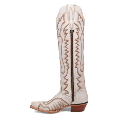 Dan Post Women's Western White Josie Tall Snip Toe Boots 5 DP5107_7_M  - from alligatorwarehouse.com