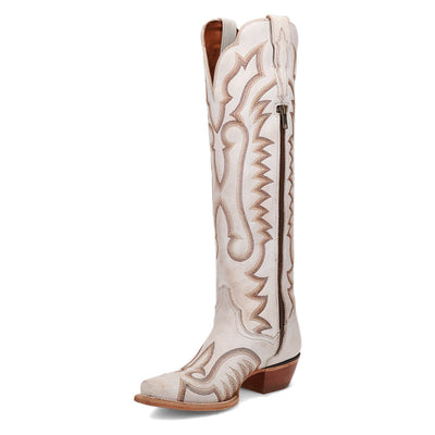 Dan Post Women's Western White Josie Tall Snip Toe Boots 2 DP5107_7_M  - from alligatorwarehouse.com