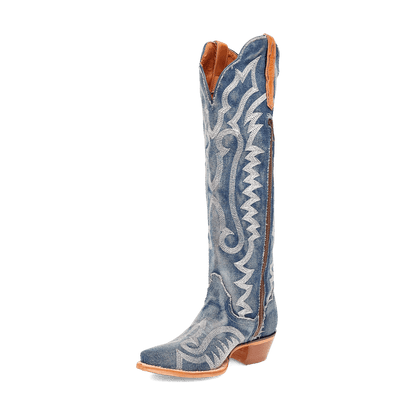 Dan Post Denim Darlin' Boot - Premium Blue Leather Western Boot