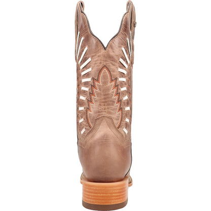 Dan Post Lacey Women’s Tan Leather Square Square Toe Western Cowboy Boot