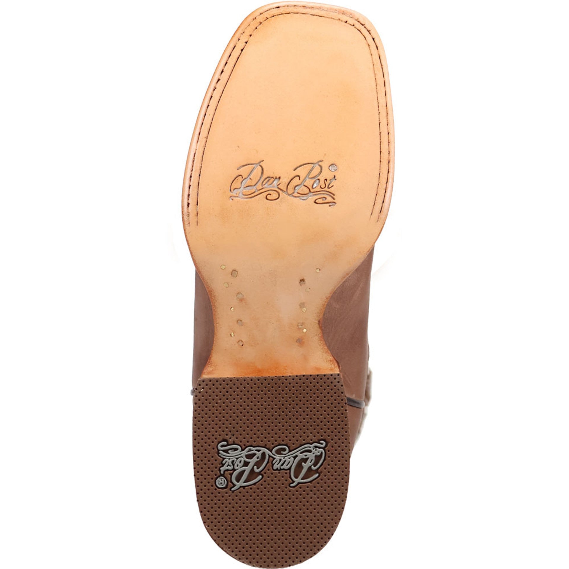 Dan Post Lacey Women’s Tan Leather Square Square Toe Western Cowboy Boot