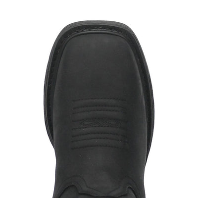 Dan Post Blayde Waterproof Black Square Toe Leather Boot 6 DP66450_8_D  - from alligatorwarehouse.com
