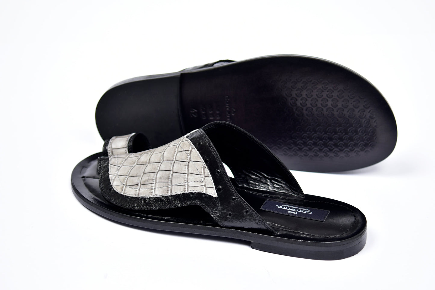 C0061-Corrente 5831 Sandal- Black-Grey
