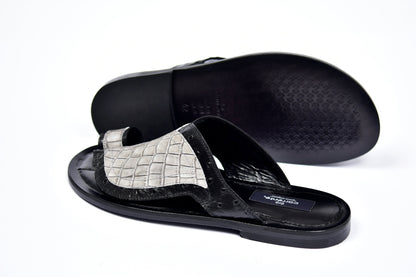 C0061-Corrente 5831 Sandal- Black-Grey