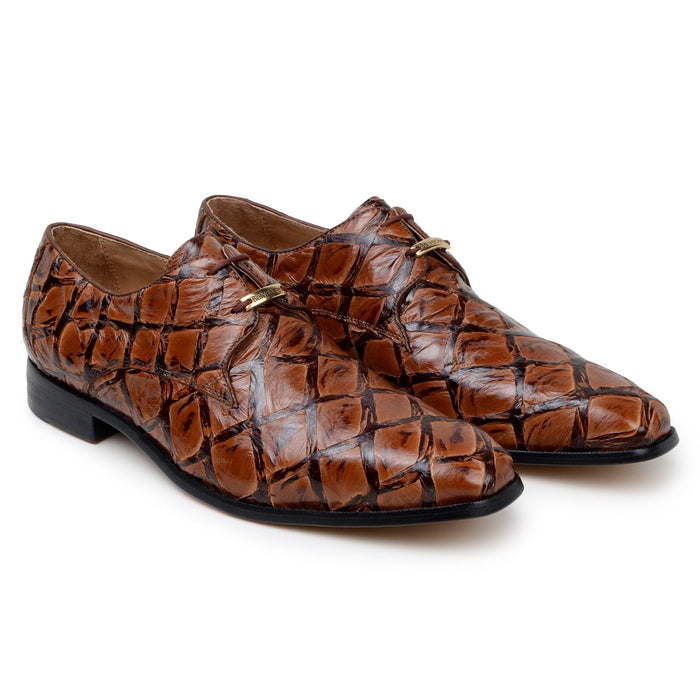 Belvedere Renzo - Antique Almond Alligator Oxford