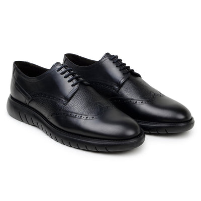 Belvedere Enzo Black Leather Oxford
