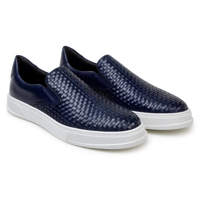 Belvedere Fernando Navy Alligator Leather Dress Shoe
