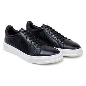 Belvedere Matteo Black Genuine Crocodile Dress Shoe