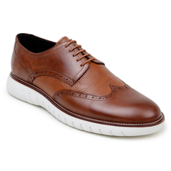Belvedere Enzo - Antique Tan Ostrich Leather Dress Shoe