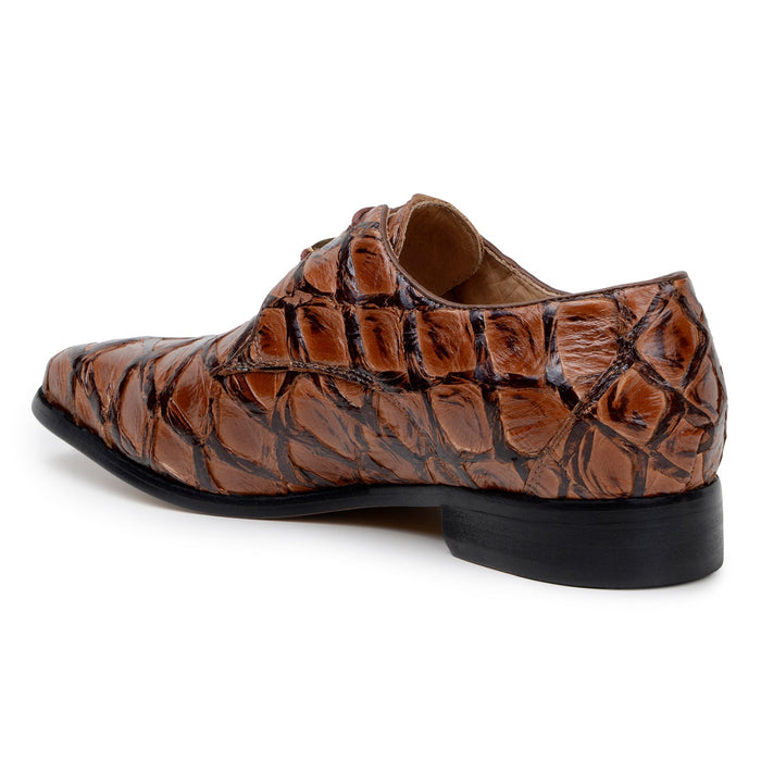 Belvedere Renzo - Antique Almond Alligator Oxford