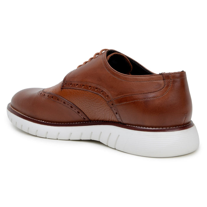 Belvedere Enzo - Antique Tan Ostrich Leather Dress Shoe