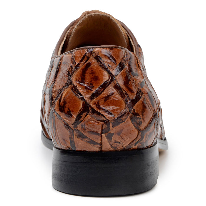 Belvedere Renzo - Antique Almond Alligator Oxford