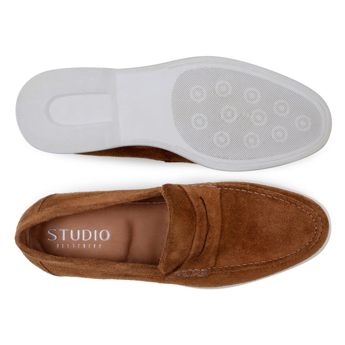Belvedere Niko Bourbon Leather Dress Shoe