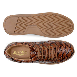 Belvedere Kingstone Almond Antique Alligator Luxury Shoe