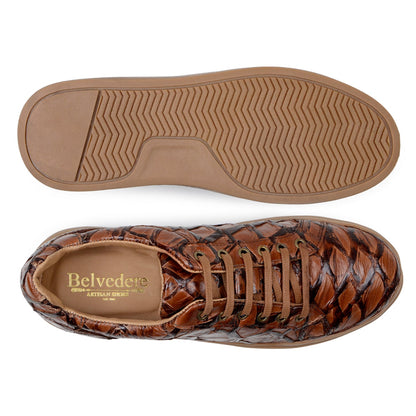 Belvedere Kingstone Almond Antique Alligator Luxury Shoe