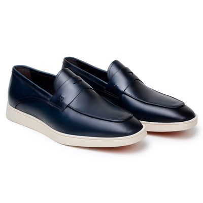 Belvedere Maurizio Navy Alligator Leather Dress Shoe