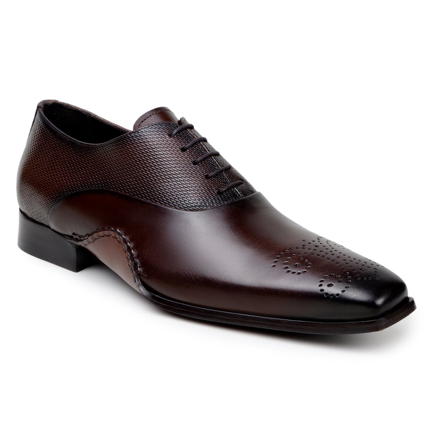 Belvedere Saggio Ant. Tabacco Alligator Dress Shoe