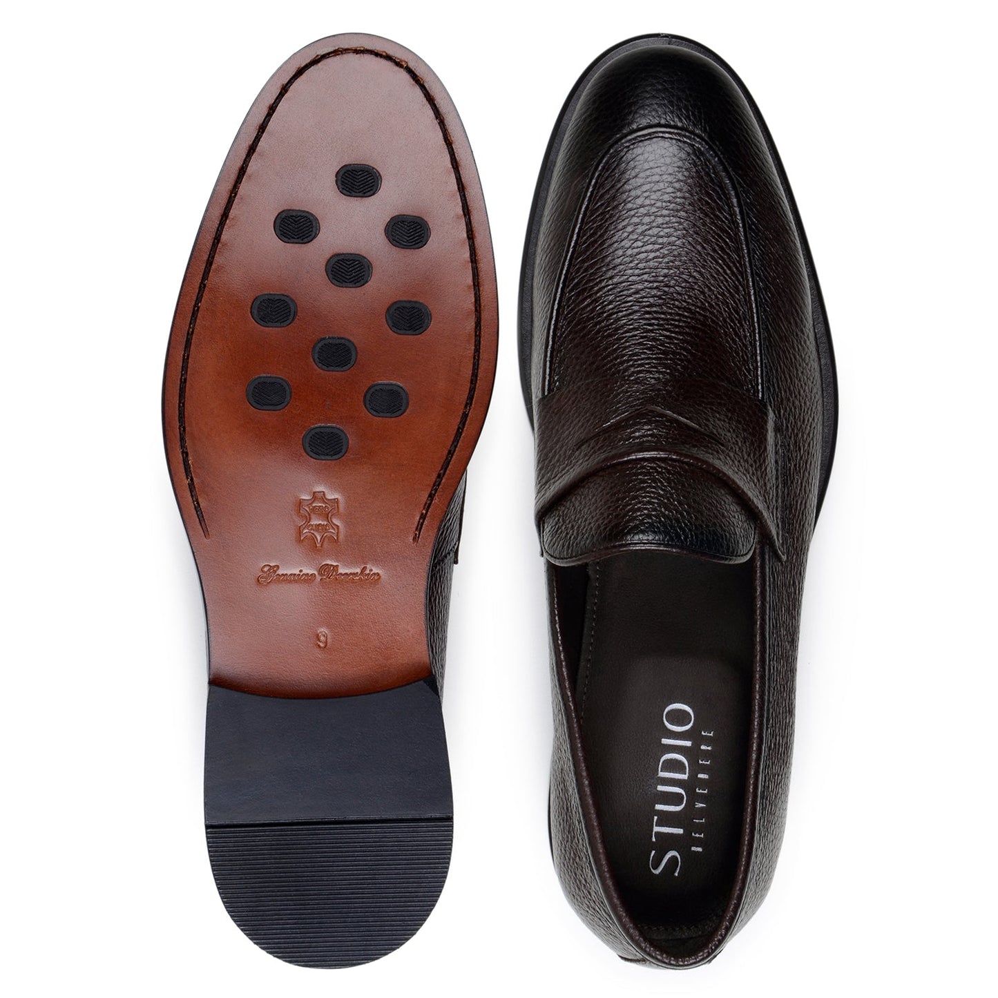 Belvedere NOHR: Brown Alligator Leather Dress Shoe
