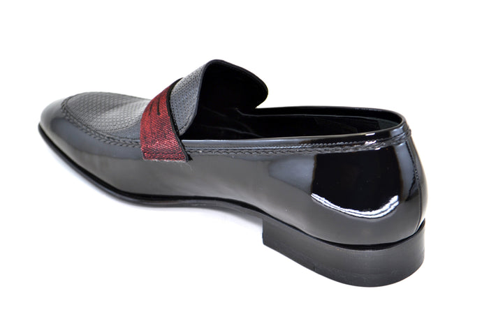 C127-3711HS- Formal - Black+Red