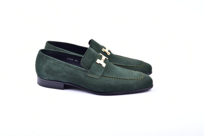 C02002-5760S H buckle Suede-Green