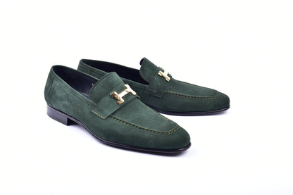 C02002-5760S H buckle Suede-Green