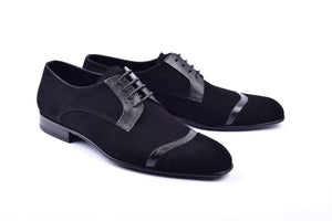 Corrente 2432 Suede Lace-Up - Black - Black - Size 13
