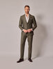 Mens Linen Suit For Beach Wedding - Summer  Suit in Dark Green 2 ZF-8408  - from alligatorwarehouse.com