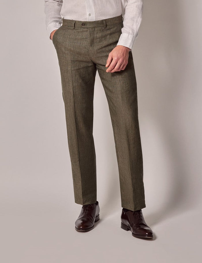Mens Suit For Beach Wedding - Summer  Suit in Dark Green