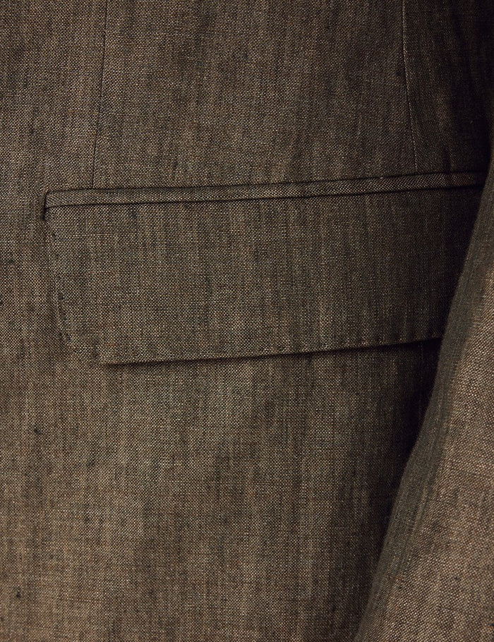 Mens Suit For Beach Wedding - Summer  Suit in Dark Green Tailored Fit