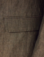 Mens Linen Suit For Beach Wedding - Summer  Suit in Dark Green Tailored Fit