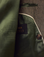 Mens Linen Suit For Beach Wedding - Summer  Suit in Dark Green Tailored Fit