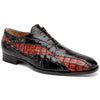 Mauri Dark Brown Gold Alligator Shoes Made Italy Scarface 2   - from alligatorwarehouse.com