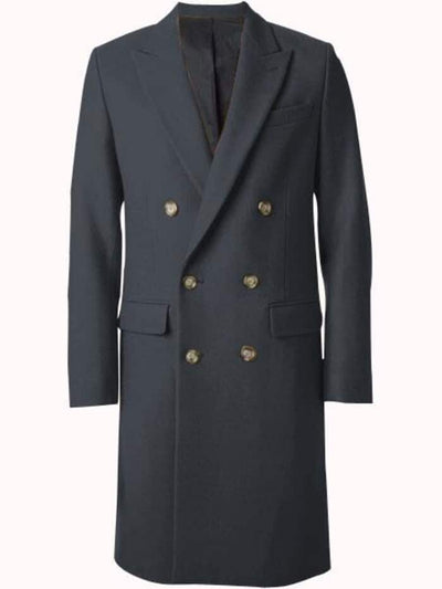 Men's Dark Green Authentic Coat Double Breasted~Wide Dress Coat 1   - from alligatorwarehouse.com