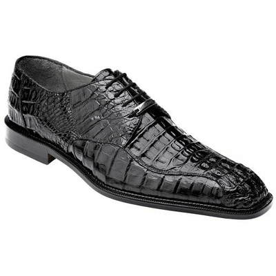 Mezlan Milani Calfskin & Deerskin Black Slip On Men's Loafer 8   - from alligatorwarehouse.com