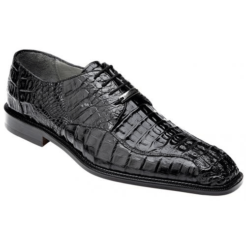 Mezlan Milani Calfskin & Deerskin Black Slip On Loafer