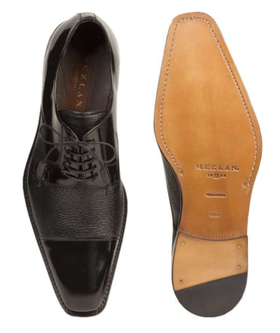 Soka Calfskin/Deerskin Black By Mezlan Made In Spain Brand 3   - from alligatorwarehouse.com