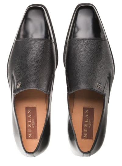 Milani Calfskin/deerskin Black By Mezlan Made In Spain Brand 3   - from alligatorwarehouse.com