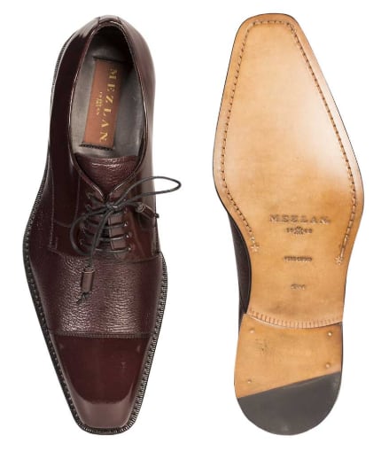 Soka Calfskin/Deerskin Burgundy By Mezlan Made In Spain Brand 2   - from alligatorwarehouse.com