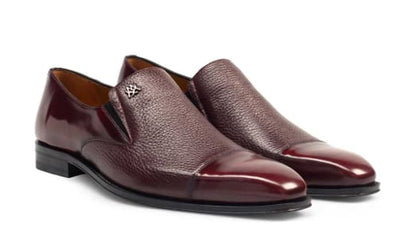 Milani Calfskin/deerskin Burgundy By Mezlan Made In Spain Brand 5   - from alligatorwarehouse.com